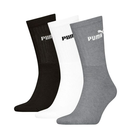 Skarpety Puma Elements Unisex Crew Sock 3 pary szare, białe, czarne 947110 09