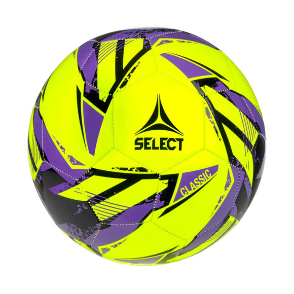 Piłka nożna Select Classic v26 żółto-fioletowo-czarna 160076