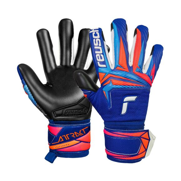 Rękawice bramkarskie Reusch Attrakt Infinity Evolution NC niebiesko-czarne 5670725 4127