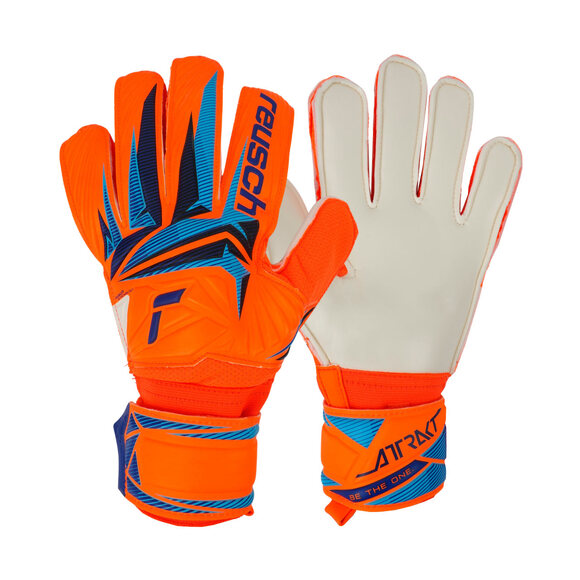 Rękawice bramkarskie Reusch Attrakt Solid pomarańczowe 5670516 2290