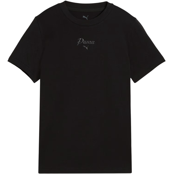 Koszulka dla dzieci Puma Ess Script Tee czarna 692542 01