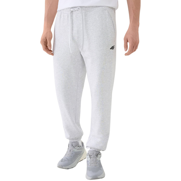 Spodnie męskie 4F CAS M1139 chłodny jasny szary melanż 4FWMM00TTROM1139 27M