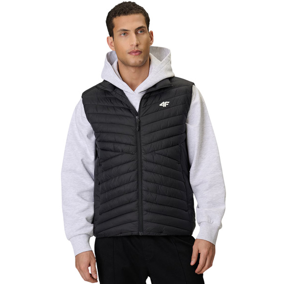 Kamizelka męska 4F M345 głęboka czerń 4FWSS26TVJAM345 20S