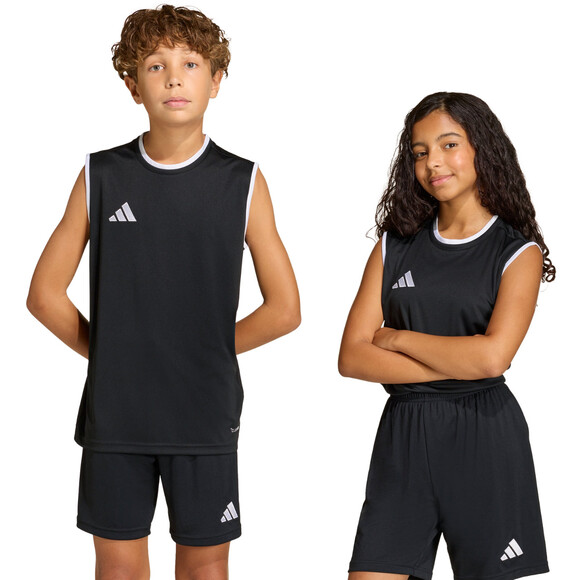 Koszulka dla dzieci adidas Entrada 26 Sleeveless Jersey czarna KB3933