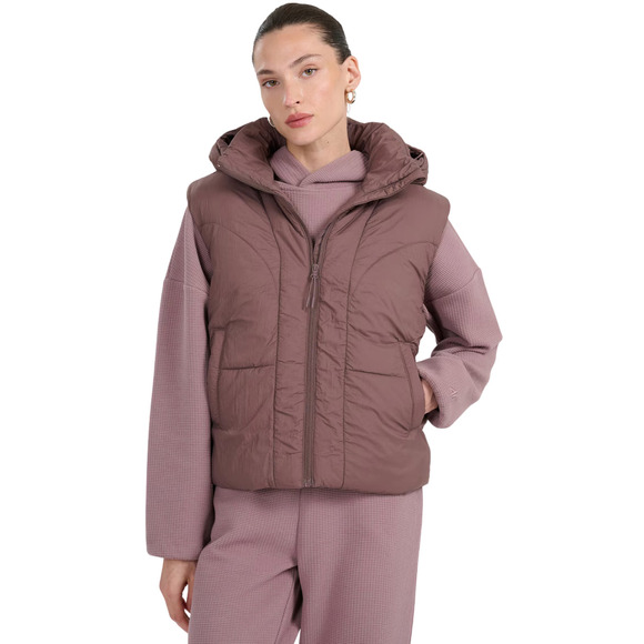 Kamizelka damska 4F F299 ciemny brązowy 4FWAW25TVJAF299 80S