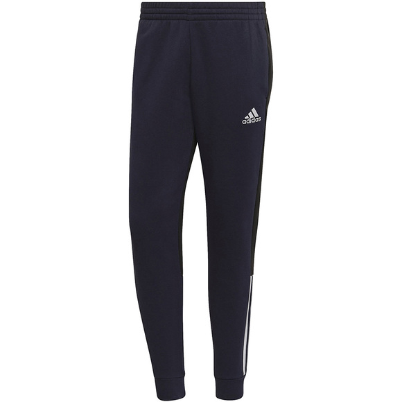 Spodnie męskie adidas Essentials Colorblock Fleece granatowe HK2884