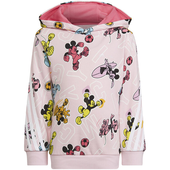 Bluza dla dzieci adidas Disney Mickey Mouse różowa HK6661