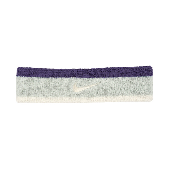 Opaska na głowę Nike Swoosh Classic szaro-fioletowo-biała N1012407043