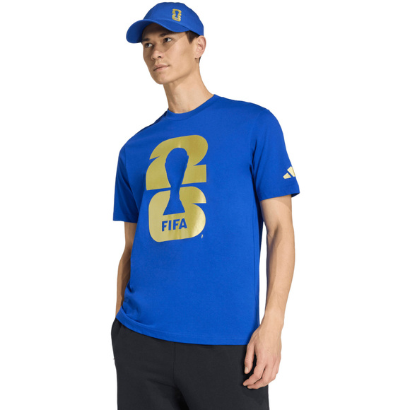 Koszulka męska adidas FIFA World Cup 26 Official Emblem niebieska KB3705
