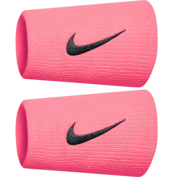 Frotka na rękę Nike Swoosh Wristbands różowa 2szt N1586677OS