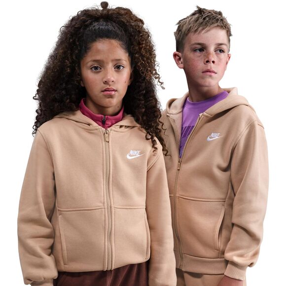 Bluza dla dzieci Nike Sportswear Club Fleece beżowa FD3004 200