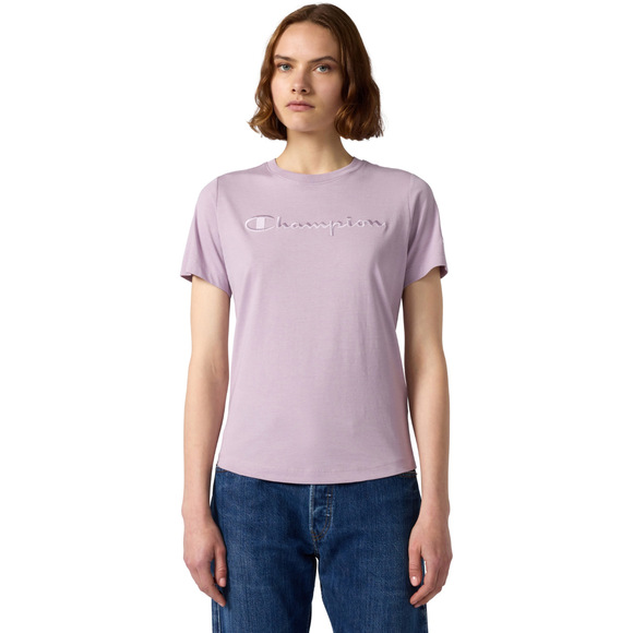 Koszulka damska Champion SS Tee różowa 118382 VS100