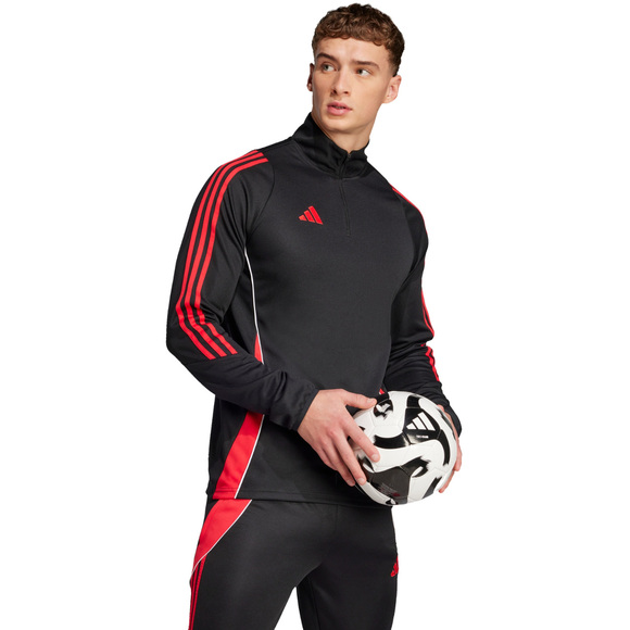 Bluza męska adidas Tiro 24 Training Top czarno-czerwona JN4565