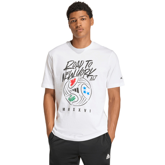 Koszulka męska adidas FIFA World Cup 26TM Road to NYNJ Graphic biała KB2535