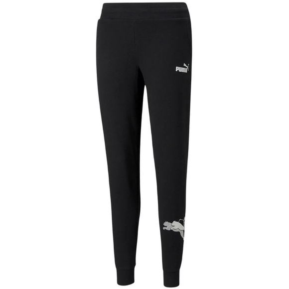 Spodnie damskie Puma Power Graphic Pants czarne 847115 01