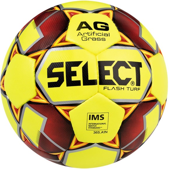 Piłka nożna Select Flash Turf 5 2019 IMS żółto-czerwono-szara 14991