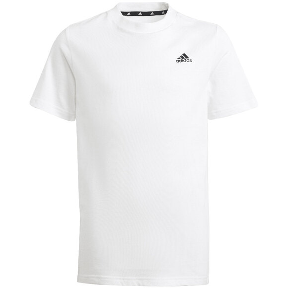 Koszulka dla dzieci adidas Essentials Small Logo Cotton Tee biała IB4093