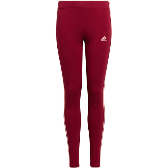 Legginsy dla dzieci adidas Essentials 3-Stripes Leggings czerwone HE1997