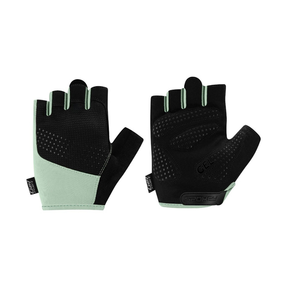 Rękawiczki rowerowe Spokey Avare czarno-zielone 946577-946578-946579