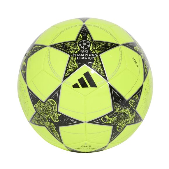 Piłka nożna adidas UCL Club 25/26 League Stage żółto-czarna JP1537