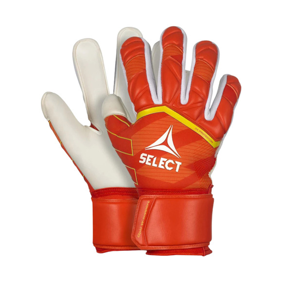 Rękawice bramkarskie Select 34 Protection Flat Cut v24 pomarańczowo-białe 18453