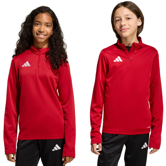 Bluza dla dzieci adidas Entrada 26 Training Top czerwona JZ6636