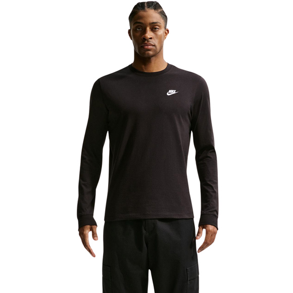 Koszulka męska Nike Club Tee LS czarna AR5193 010