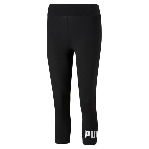 Legginsy damskie Puma ESS 3/4 Logo Leggings czarne 586828 01