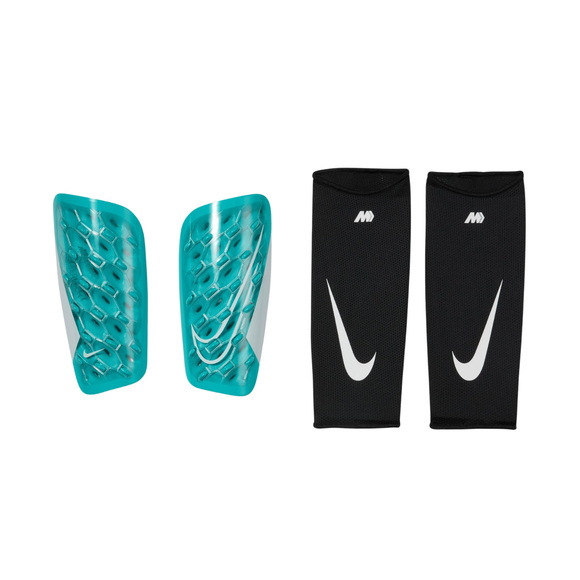 Ochraniacze piłkarskie Nike Mercurial Lite SuperLock jasnoniebieskie DN3609 345