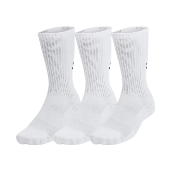 Skarpety Under Armour TC 3pk Crew białe 1386311 100