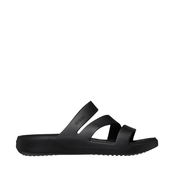 Klapki damskie Crocs Gataway Strappy Sandal czarne 209587 001