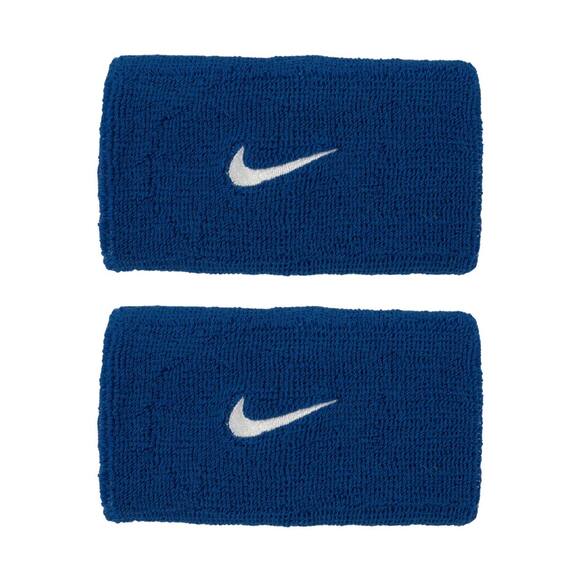 Frotki na rękę Nike Swoosh Wristbands 2 szt. niebieskie N1012406400