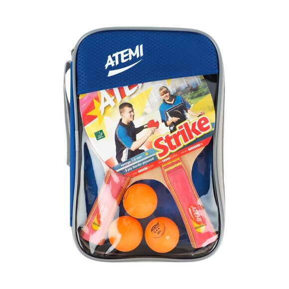 Zestaw rakietek do ping ponga Atemi Strike 2 rakietki,3 piłeczki***