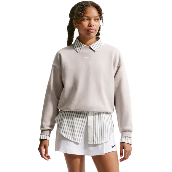 Bluza dla dzieci Nike Sportswear Studio beżowa IM5098 211