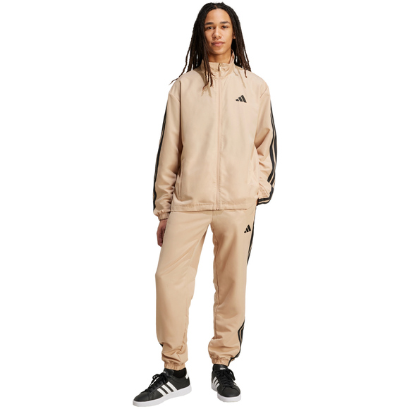 Dres męski adidas Sportswear Basic 3-Stripes Woven beżowy JX3149