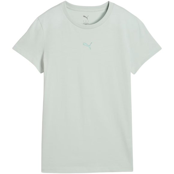 Koszulka damska Puma Ess Centered Cat Logo Tee miętowa 692916 29