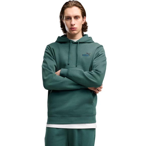 Bluza męska Puma ESS 2 Color Small No.1 Logo Hoodie zielona 684718 90