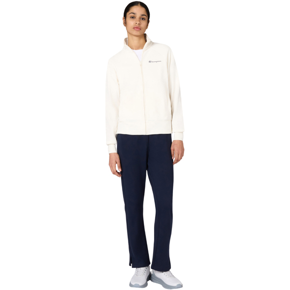 Dres damski Champion Full Zip Suit kremowo-granatowy 117988 YS084