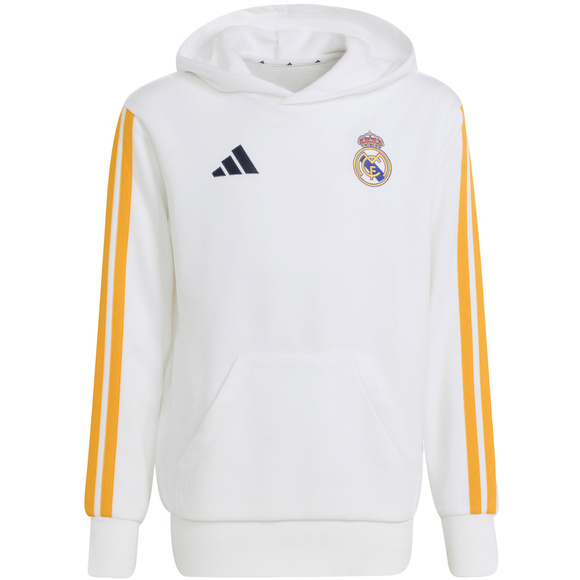 Bluza dla dzieci adidas Real Madrid Kids Hoodie biała KG2953
