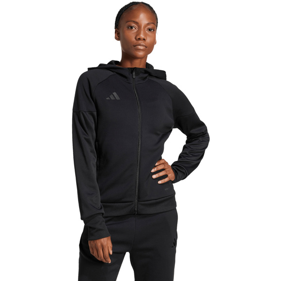 Bluza damska adidas Tiro 25 Hoodie Full-Zip czarna JD9079