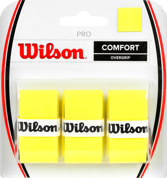 Owijka Wilson Pro Comfort Overgrip żółta 3szt WRZ4014YE  