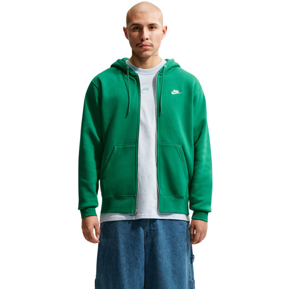 Bluza męska Nike Club BB FZ Hoodie zielona FN3861 365