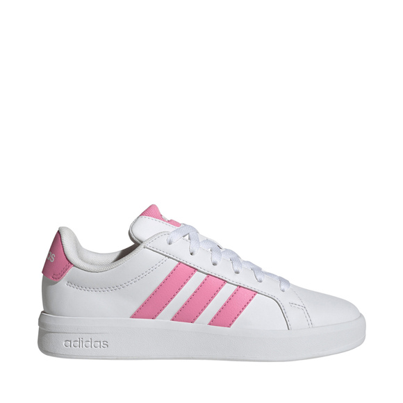 Buty dla dzieci adidas Grand Court 3.0 biało-różowe HP3528