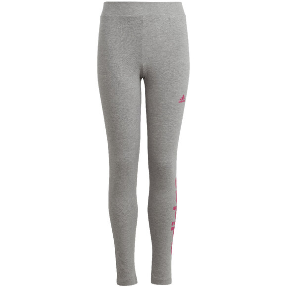 Legginsy dla dzieci adidas Essentials Linear Logo szare IC3580