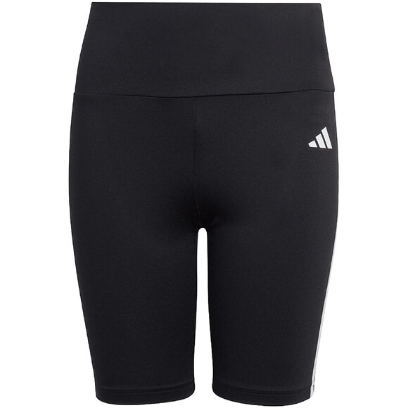 Spodenki dla dzieci adidas Train Essentials Aeroready 3-Stripes Training Biker Tights czarne HR7841