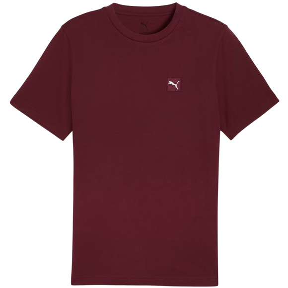 Koszulka męska Puma Ess Elevated Tee bordowa 684726 96