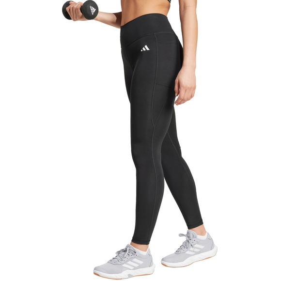 Legginsy damskie adidas Optime Essentials Stash Pocket Full-Length czarne IT2280