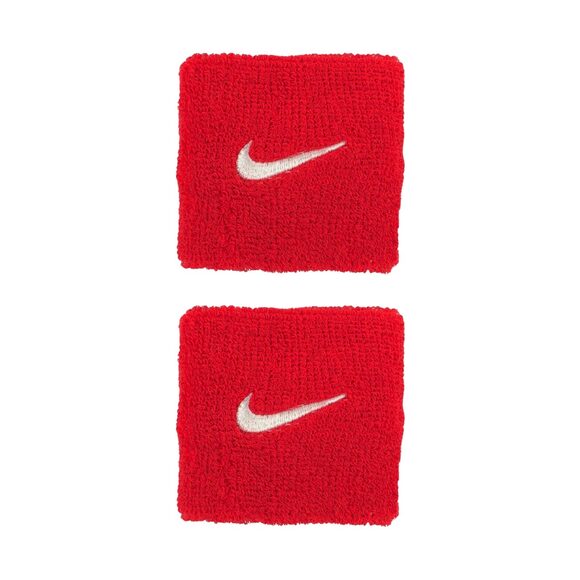 Frotki na rękę Nike Swoosh Wristbands 2 szt. czerwone N1012405610