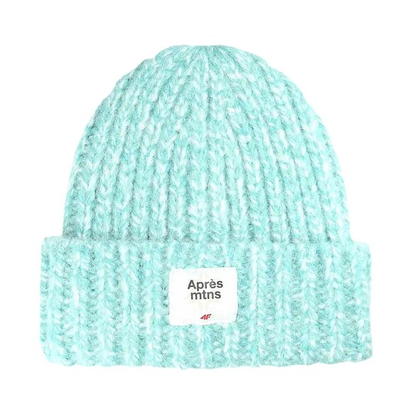 Czapka damska 4F F572 mięta melanż 4FWAW25ACAPF572 47M