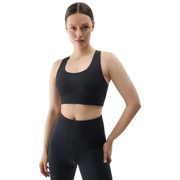 Stanik sportowy 4F F152 głęboka czerń 4FRSS25USBAF152 20S